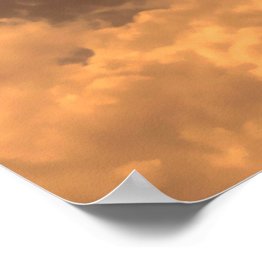 Abstrakte Sepia Cloud Background Abstract, art, ar Poster (Ecke)