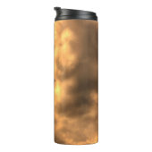 Abstrakte Sepia Cloud Background Abstract, art, ar Thermosbecher (Nach rechts gedreht)