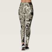 Abstrakte Sepia-Leggings Leggings (Rückseite)