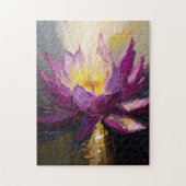 Abstrakte Serene Lotus Kunst, Kunst und Kunst Puzzle (Vertikal)