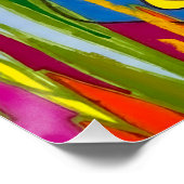 Abstrakte Sharpie Art, "Jazz Feature" Glossy Poste Poster (Ecke)