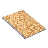 Abstrakte, sich wiederholende, nahtlose Textur Was Notizblock (Rechte Seite)