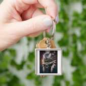 Abstrakte Sicht des amerikanischen Oberbefehlshabe Schlüsselanhänger (Hand)