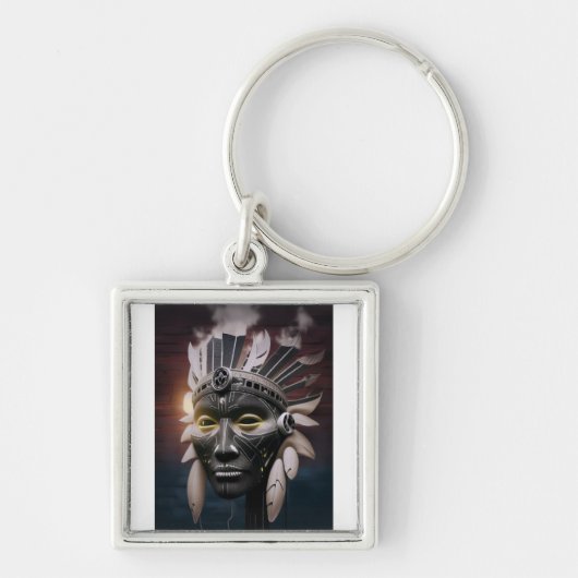 Abstrakte Sicht des amerikanischen Oberbefehlshabe Schlüsselanhänger (Vorne)