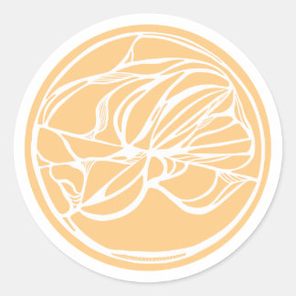 Abstrakte Sigil-Aufkleber Runder Aufkleber