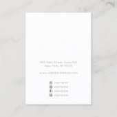 Abstrakte Signatur für Wasserfarben Visitenkarte (Rückseite)