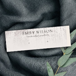 Abstrakte Silber-Regenfallanzeige Mini Visitenkarte