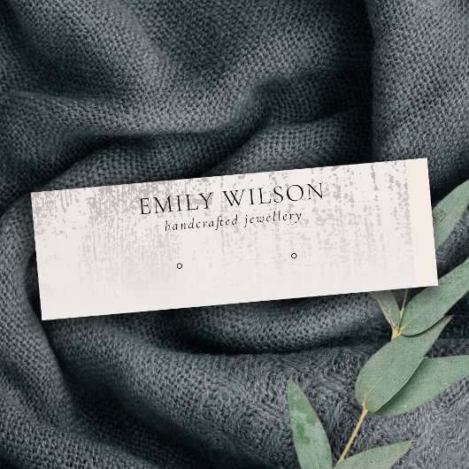 Abstrakte Silber-Regenfallanzeige Mini Visitenkarte