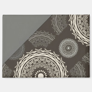 Abstrakte silbergraue Kreise Magnet