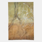 Abstrakte Silhouette auf dem Hintergrund des Tans Handtuch (Vertikal)