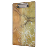 Abstrakte Silhouette auf dem Hintergrund des Tans Klemmbrett (Links)