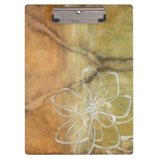 Abstrakte Silhouette auf dem Hintergrund des Tans Klemmbrett (Vorderseite)