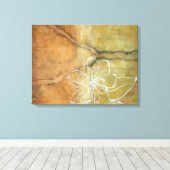 Abstrakte Silhouette auf dem Hintergrund des Tans Leinwanddruck (Insitu (Holzboden))