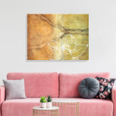 Abstrakte Silhouette auf dem Hintergrund des Tans Leinwanddruck (Insitu (Wohnzimmer))