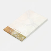 Abstrakte Silhouette auf dem Hintergrund des Tans Post-it Klebezettel (angewinkelt)