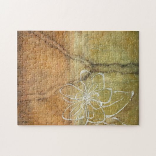 Abstrakte Silhouette auf dem Hintergrund des Tans Puzzle (Horizontal)