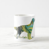 Abstrakte Silhouette des englischen Setzers Kaffeetasse (Mittel)