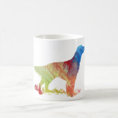 Abstrakte Silhouette des englischen Setzers Kaffeetasse (Mittel)