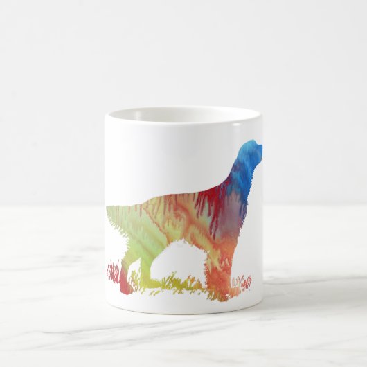 Abstrakte Silhouette des englischen Setzers Kaffeetasse (Mittel)