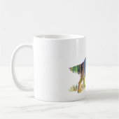 Abstrakte Silhouette des englischen Setzers Kaffeetasse (Links)