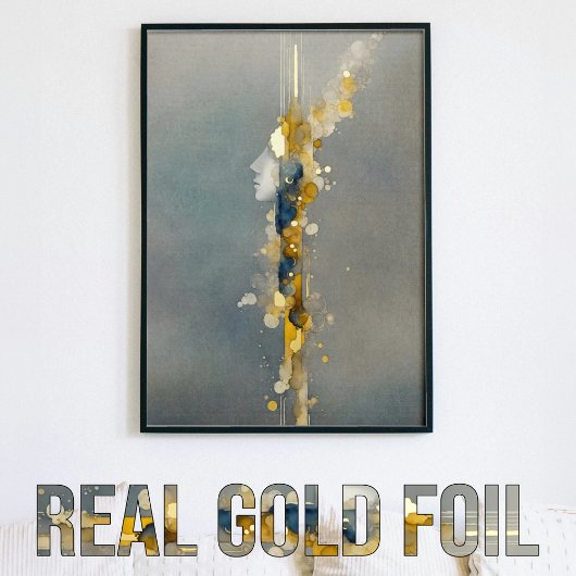 Abstrakte Silhouette Foliendrucke