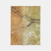 Abstrakte Silhouette-Malerei auf TAN-Hintergrund Fleecedecke (Vorderseite)