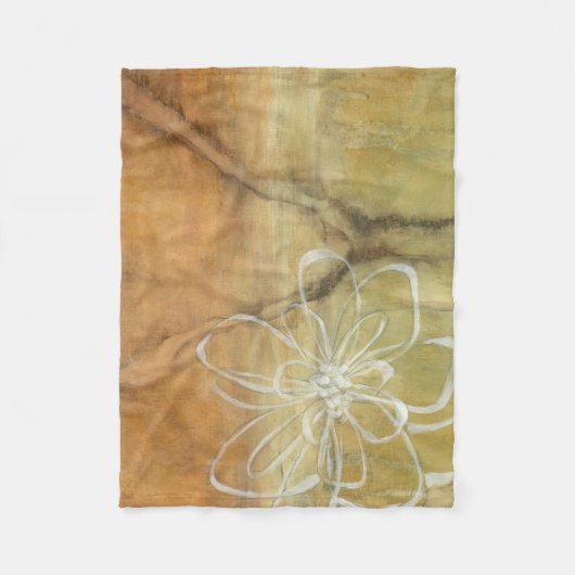 Abstrakte Silhouette-Malerei auf TAN-Hintergrund Fleecedecke (Vorderseite)