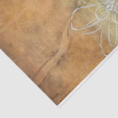 Abstrakte Silhouette-Malerei auf TAN-Hintergrund Seidenpapier (Ausschnitt)