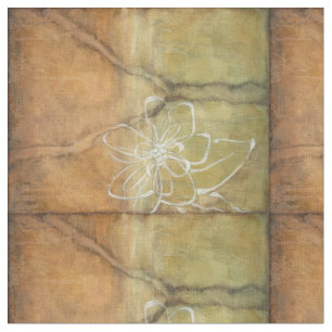 Abstrakte Silhouette-Malerei auf TAN-Hintergrund Stoff