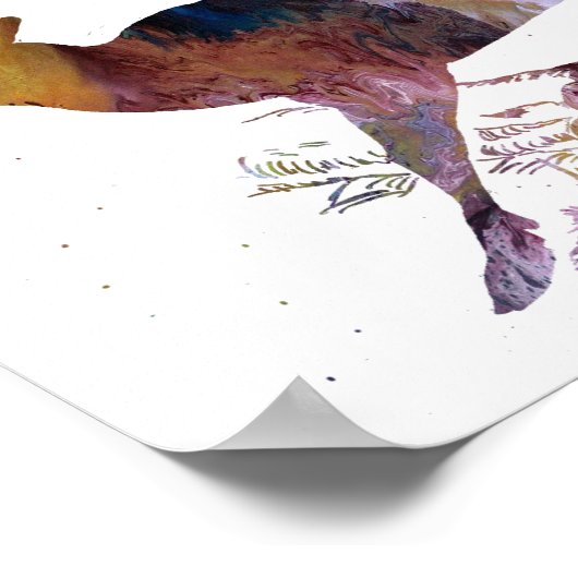 Abstrakte Silhouette Poster (Ecke)