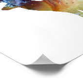 Abstrakte Silhouette Poster (Ecke)