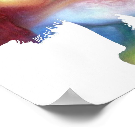 Abstrakte Silhouette Poster (Ecke)