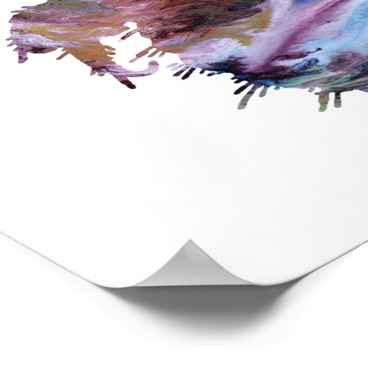 Abstrakte Silhouette Poster (Ecke)