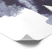 Abstrakte Silhouette Poster (Ecke)