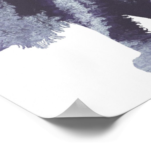 Abstrakte Silhouette Poster (Ecke)