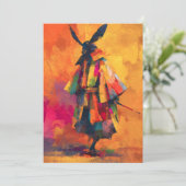 Abstrakte Silhouette Samurai Warrior Ankündigung (Stehend Vorderseite)