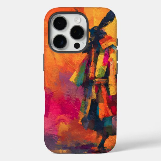 Abstrakte Silhouette Samurai Warrior Case-Mate iPhone Hülle (Rückseite)