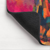 Abstrakte Silhouette Samurai Warrior Mousepad (Ecke)