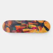 Abstrakte Silhouette Samurai Warrior Skateboard (Horizontal)