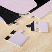 Abstrakte Silhouetten mit Farbabstrichen Puzzle (Seite)