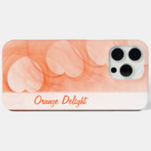 Abstrakte Silky Orange Herzlinie Case-Mate iPhone Hülle (Rückseite (Horizontal))