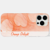 Abstrakte Silky Orange Herzlinie Case-Mate iPhone Hülle (Rückseite (Horizontal))