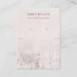 Abstrakte Silver Rainfall-Kette Earring Display  Visitenkarte