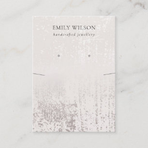 Abstrakte Silver Rainfall-Kette Earring Display  Visitenkarte