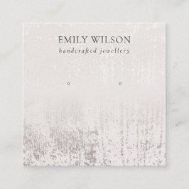 Abstrakte Silver Rose Gold Stuhlvorführung  Quadratische Visitenkarte