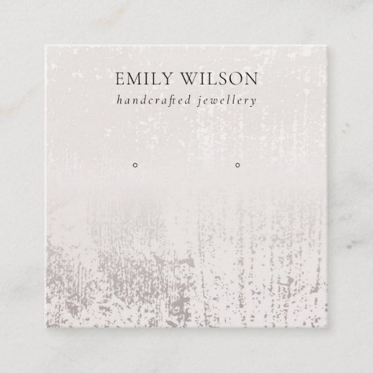 Abstrakte Silver Rose Gold Stuhlvorführung Quadratische Visitenkarte (Vorderseite)