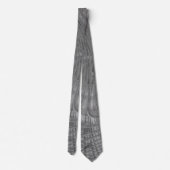 Abstrakte Silver Waves Neck Tie Gray Krawatte (Rückseite)