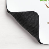Abstrakte Singlegraphik des Eichenbaums Mousepad (Ecke)