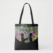 Abstrakte SISTERS Tote Bag Tasche (Vorderseite)