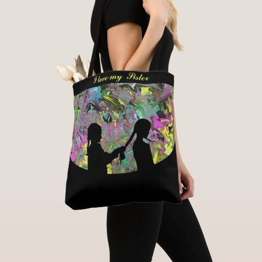 Abstrakte SISTERS Tote Bag Tasche (Von Nahem)